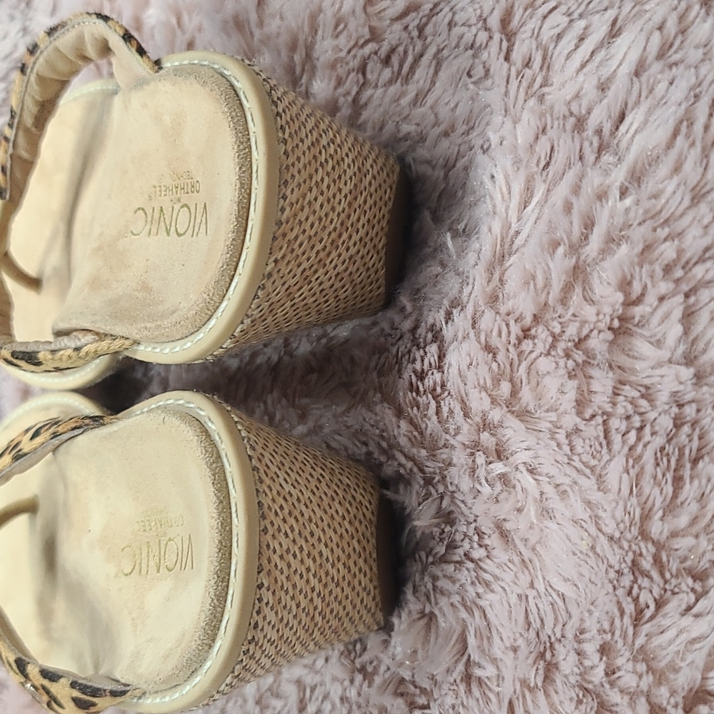 Vionic Leopard Print Platform Sandals - image 7